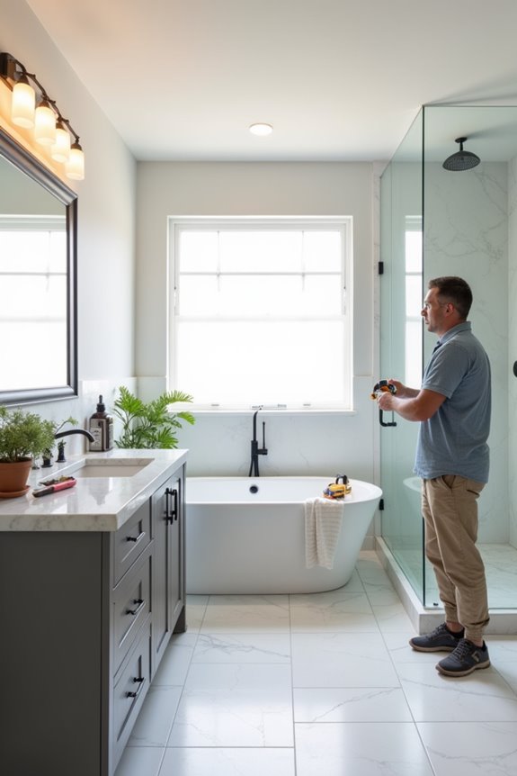 cosmetic bathroom updates avoid permits byqe2