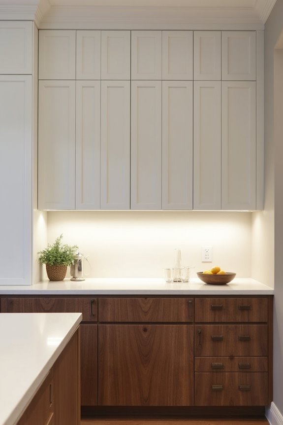 custom cabinets hide soffit trim