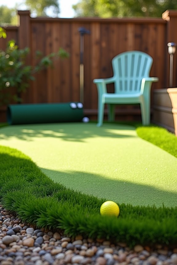 diy golf green on budget kits vs mats