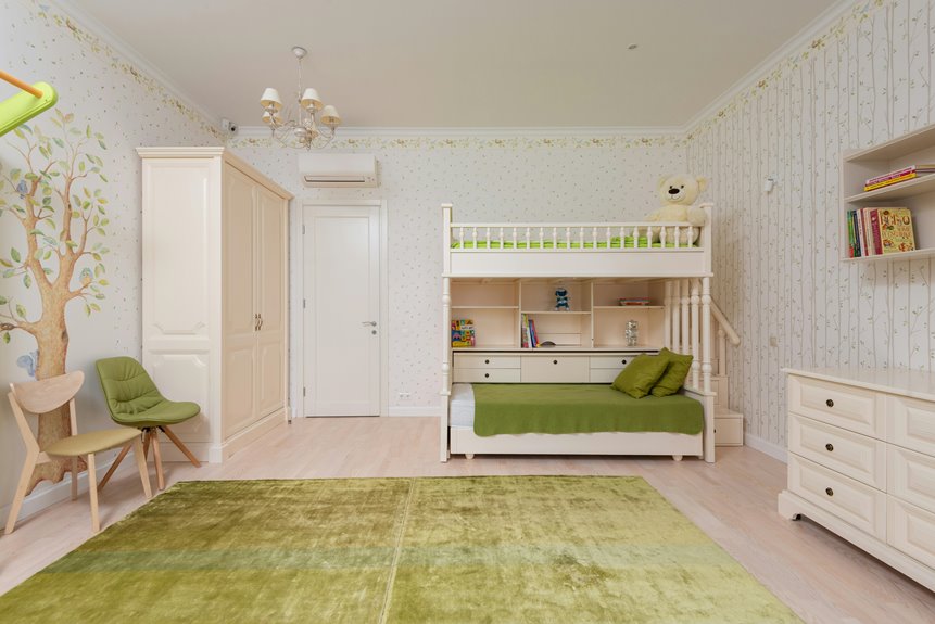 ideal age for kids separate rooms