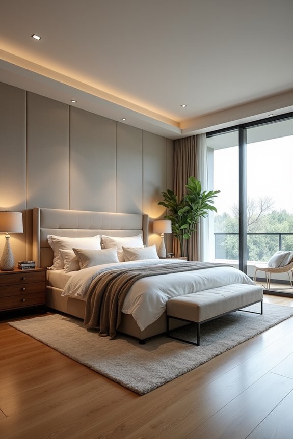 king bed needs wide room clearance