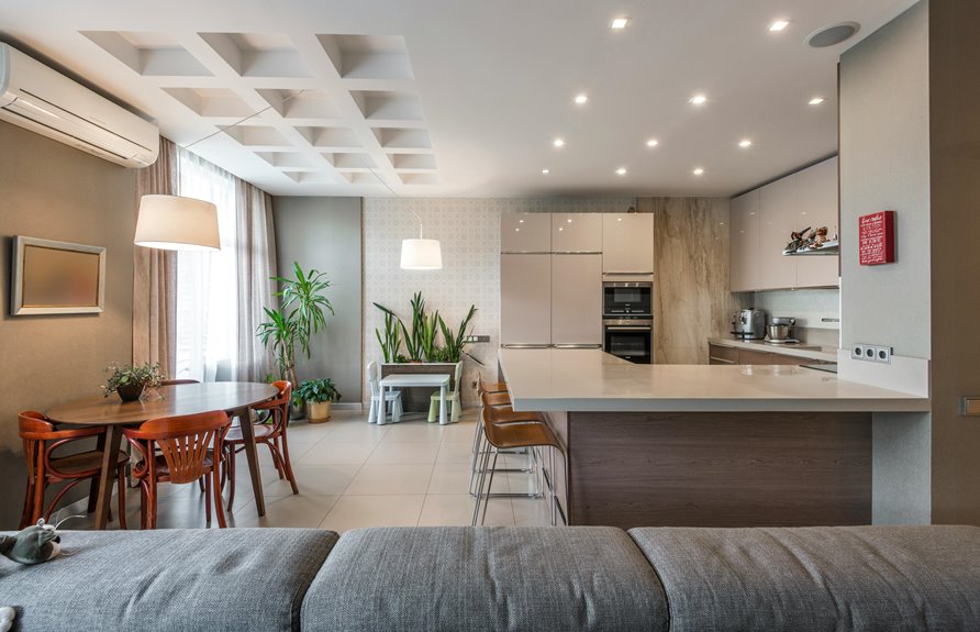 kitchen soffit installation concealment height