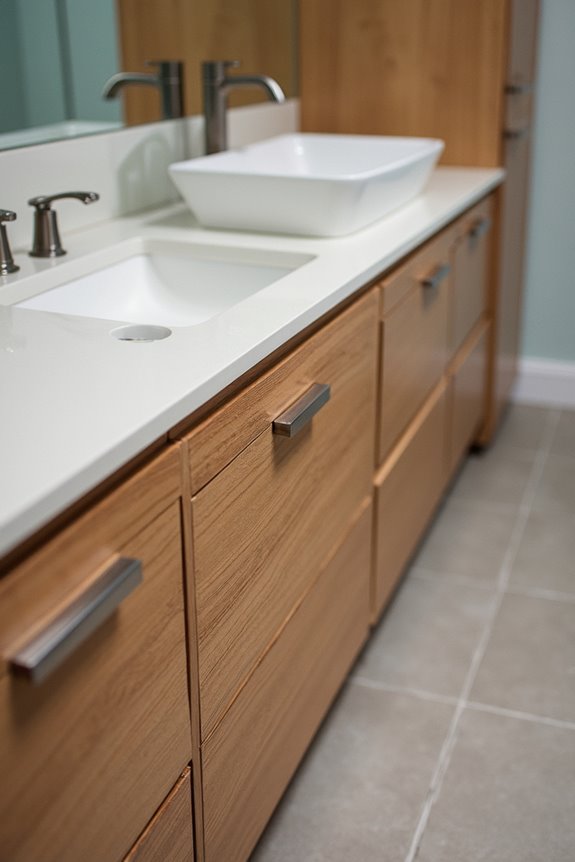 locate studs secure cabinets firmly