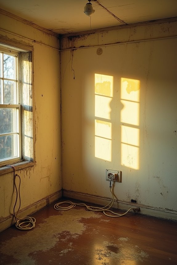 moisture causes flickering fires risk