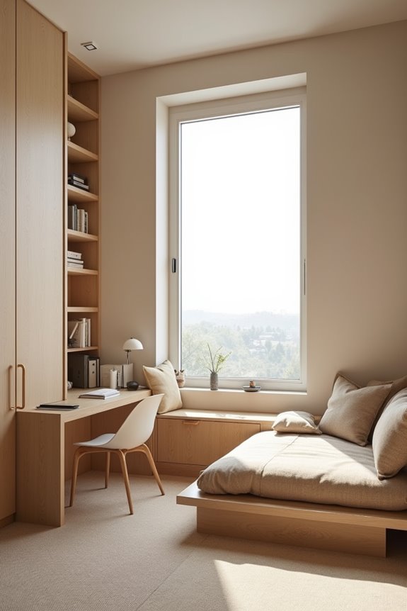 neutral palette for multipurpose room adaptability