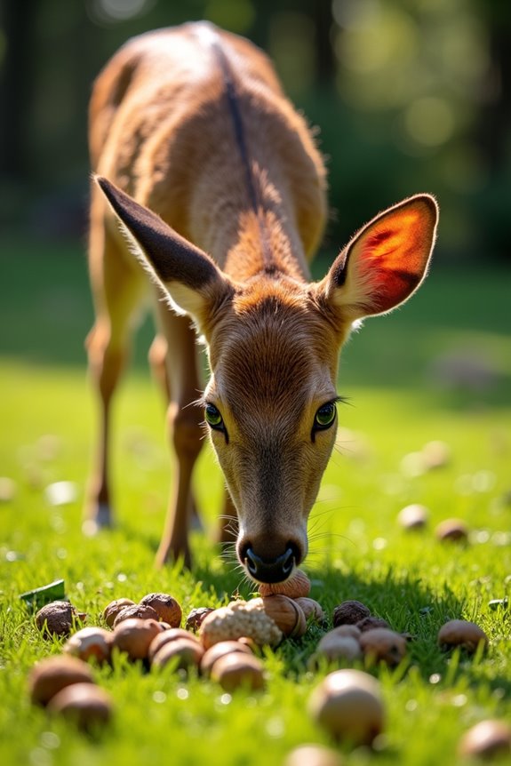 nuts and greens for deer