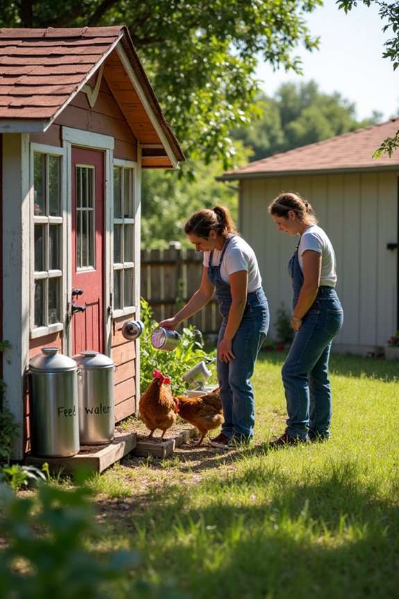 raised clean feeding water storage