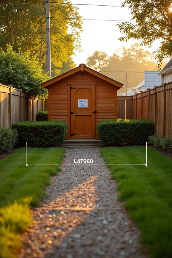 shed setback distances by jurisdiction