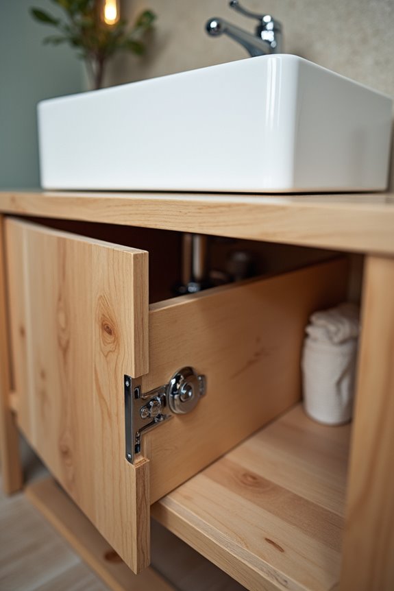 strengthen sink weight cabinet framing carefully