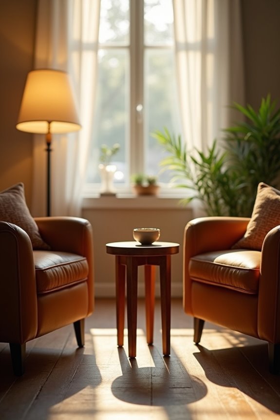 symmetrical end table intimacy