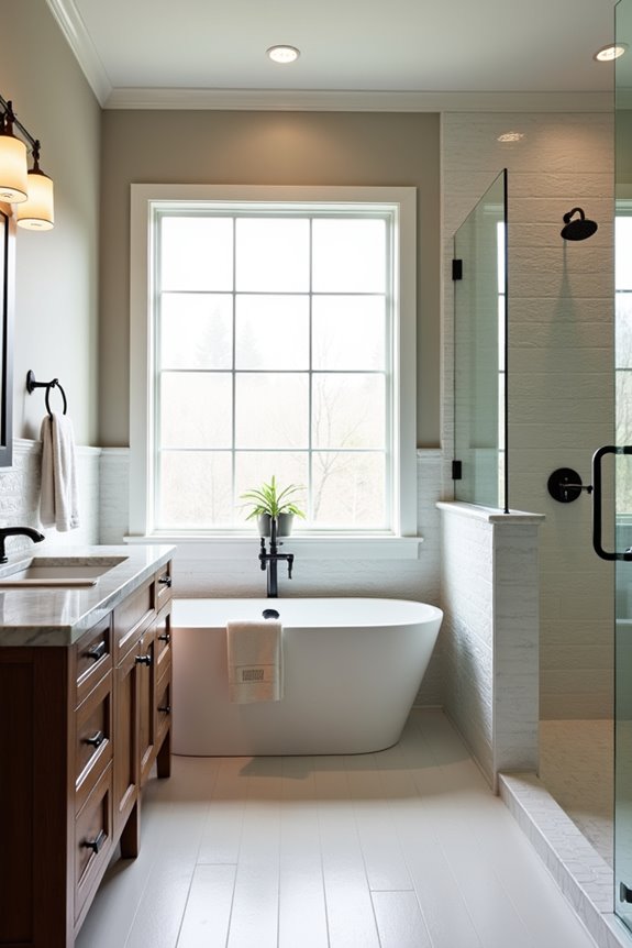 three quarter bath saves space