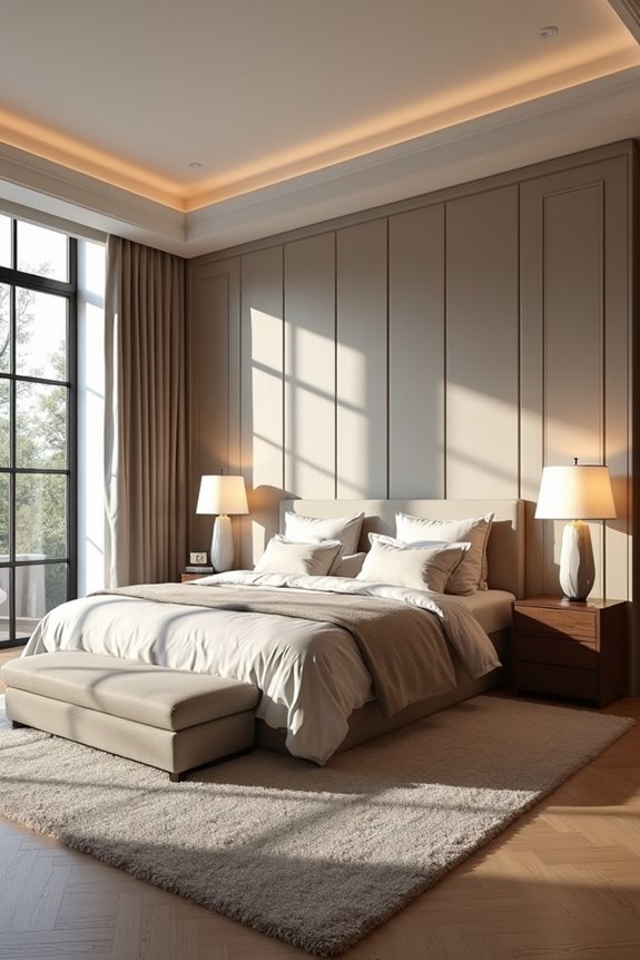 three zone master bedroom layout