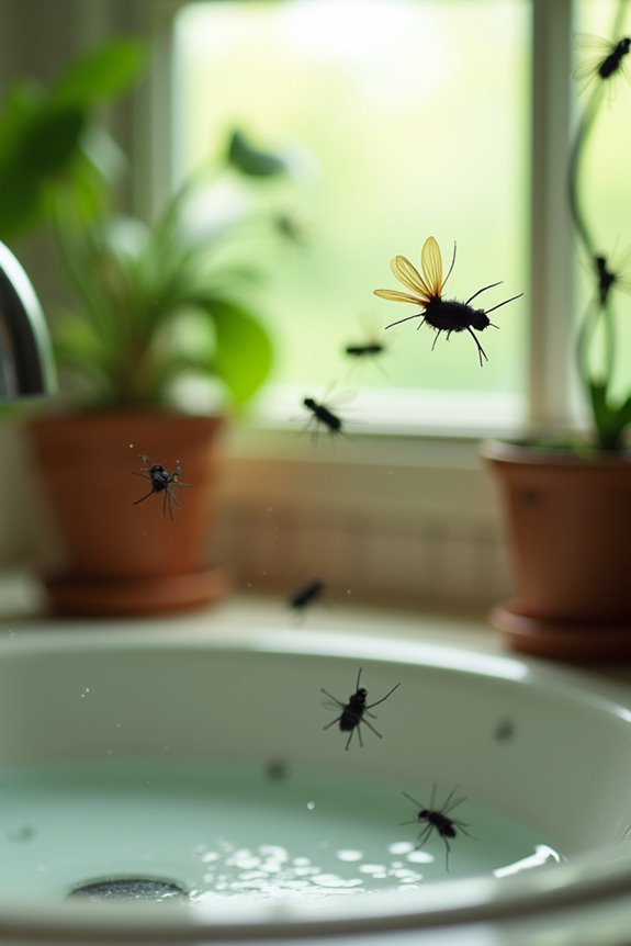 tiny damp soil fungus gnat infestation