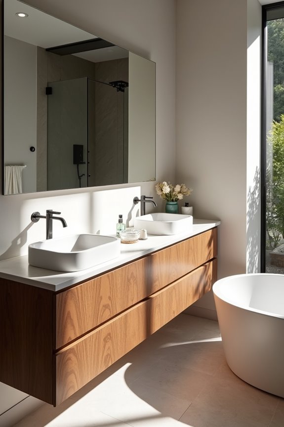 vanity widths single double trough