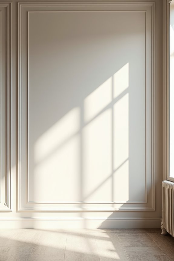 wallpaper and molding transform walls